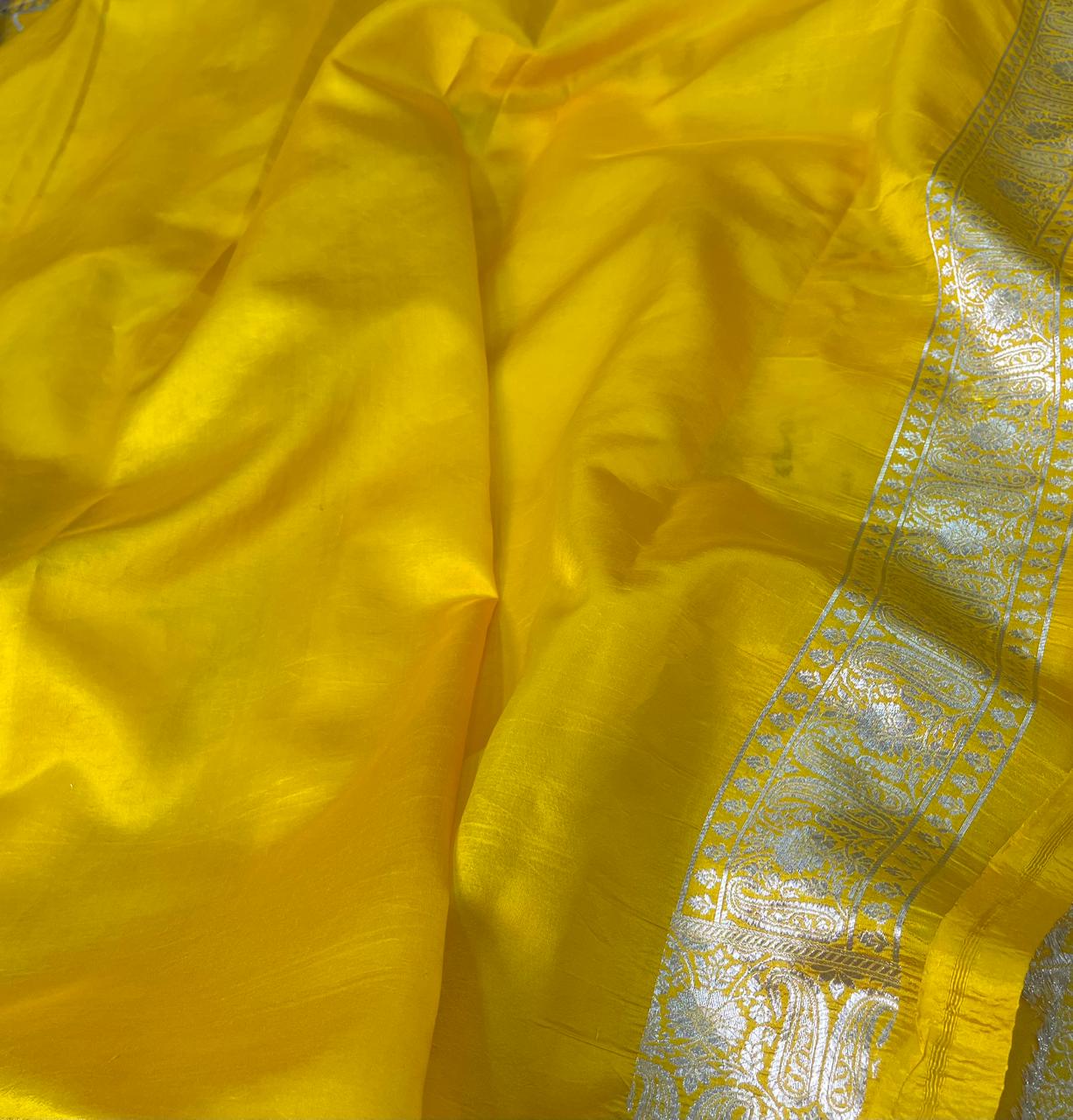 Banarasi Pure Raw mango Silk Sarees code-001