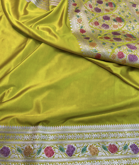 Banarasi Handloom Mashru Saree code-012