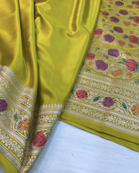 Banarasi Handloom Mashru Saree code-012