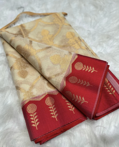 Banarasi Semi-Kota Check Silk Saree code-001