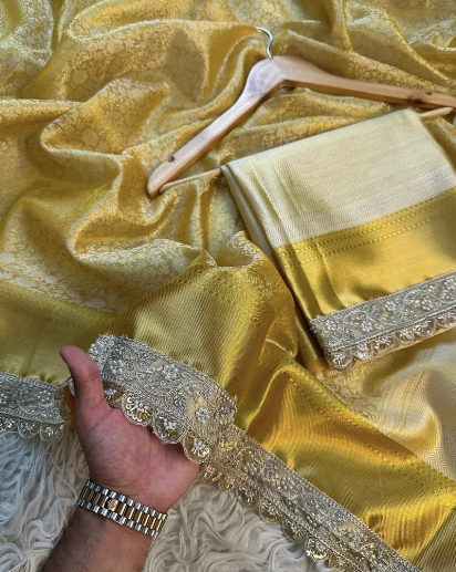 Semi-Banarasi Handloom Kanchipuram Silk Saree code-002