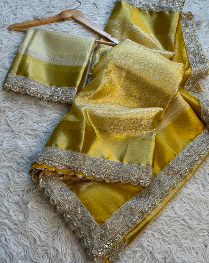 Semi-Banarasi Handloom Kanchipuram Silk Saree code-002