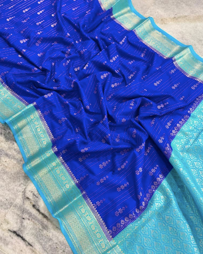 Semi-Banarasi Chinia Silk Saree code-004