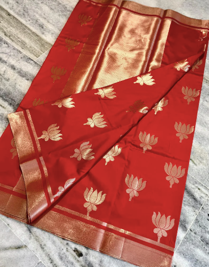 Semi-Banarasi Mashru Silk Saree code-005