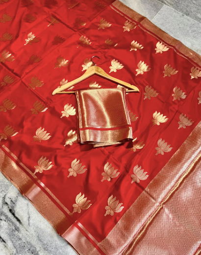 Semi-Banarasi Mashru Silk Saree code-005