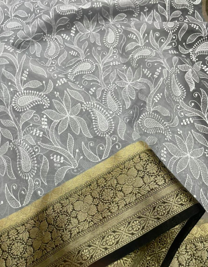 Banarasi Soft Silk Semi-Organza Saree code-006