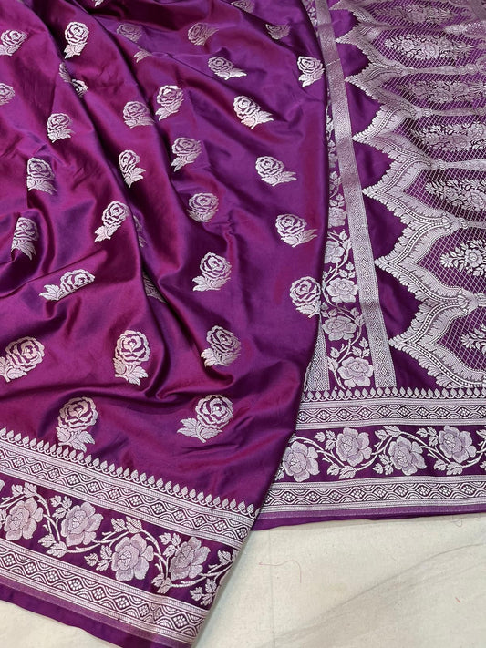 Banarasi Handloom Mashru Saree code-005