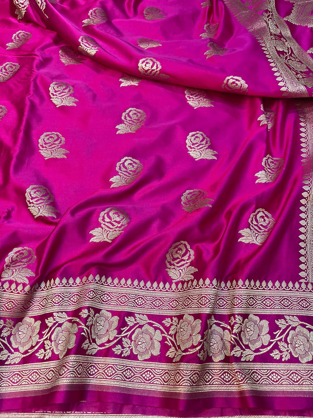 Banarasi Handloom Mashru Saree code-002